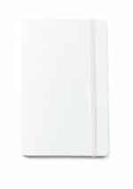 Custom Moleskine Hard Cover Ruled Large Notebook - White - 1