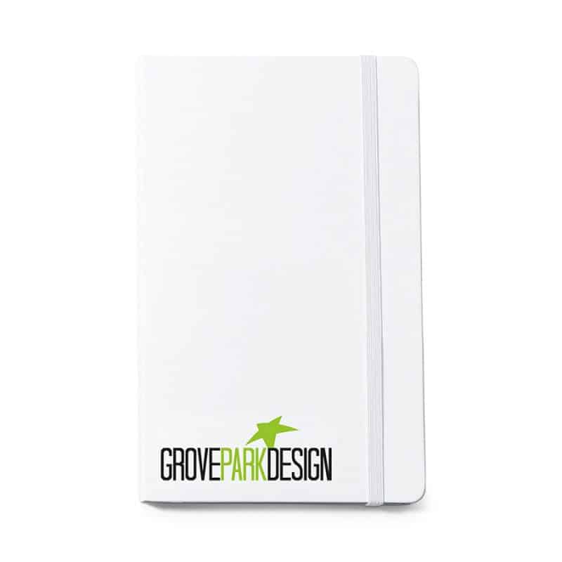 Custom Moleskine Hard Cover Ruled Large Notebook - White - 2