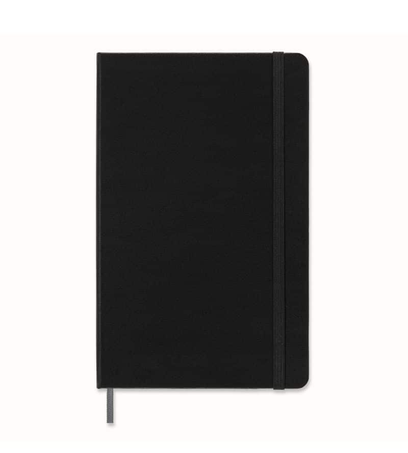 Custom Moleskine Hard Cover Ruled Large Smart Notebook - Black - 1