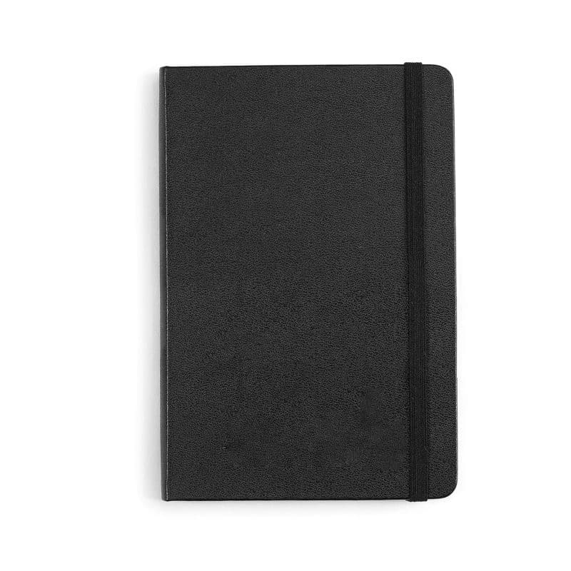 Custom Moleskine Hard Cover Ruled Medium Notebook - Black - 5