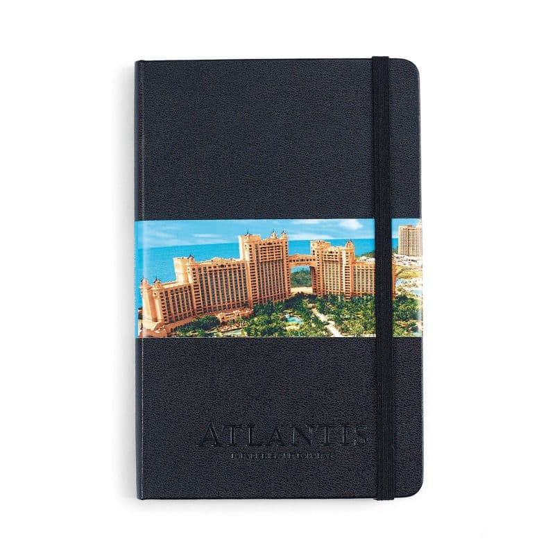 Custom Moleskine Hard Cover Ruled Medium Notebook - Black