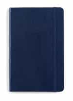 Custom Moleskine Hard Cover Ruled Medium Notebook - Navy Blue - 1