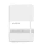 Custom Moleskine Hard Cover Ruled Medium Notebook - White - 1