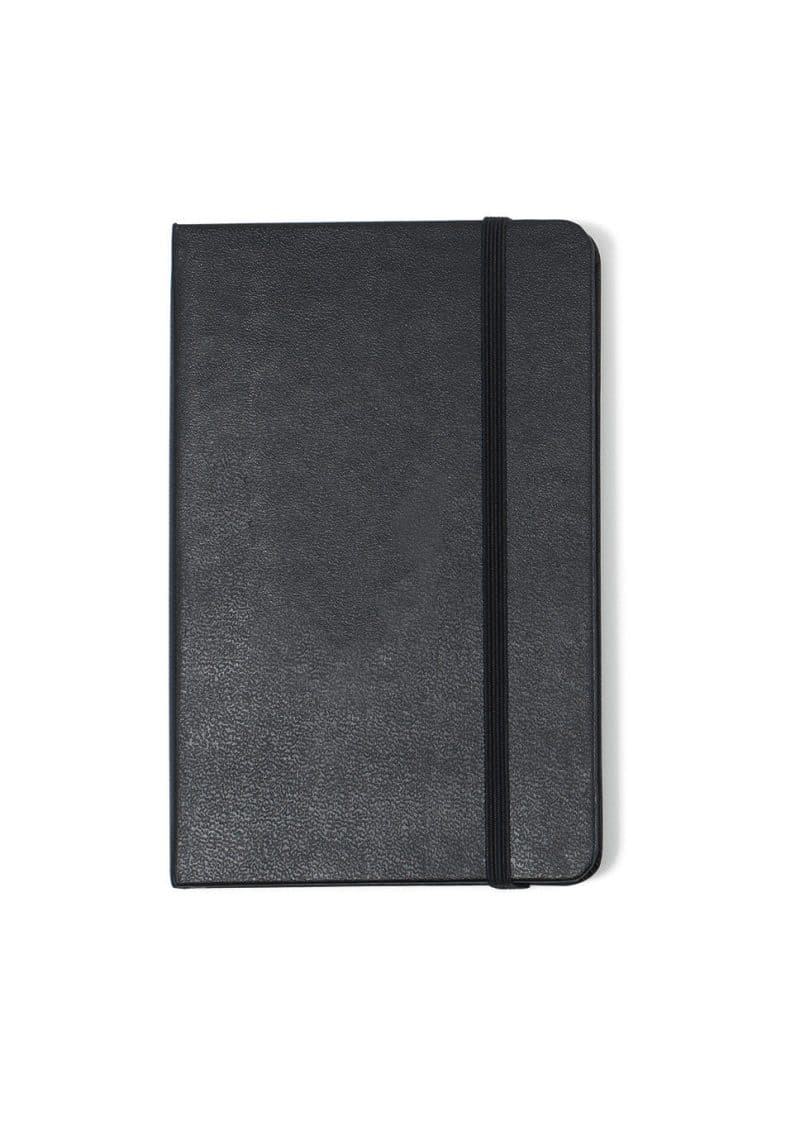 Custom Moleskine Hard Cover Ruled Pocket Notebook - Black - 1