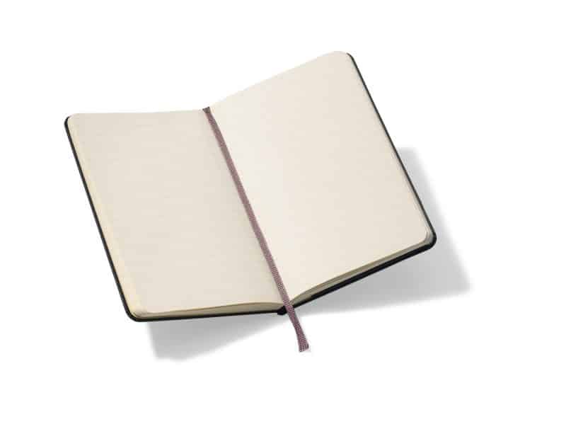 Custom Moleskine Hard Cover Ruled Pocket Notebook - Black - 2