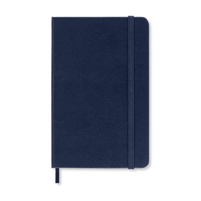 Custom Moleskine Hard Cover Ruled Pocket Notebook - Sapphire Blue - 1