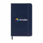 Custom Moleskine Hard Cover Ruled Pocket Notebook - Sapphire Blue