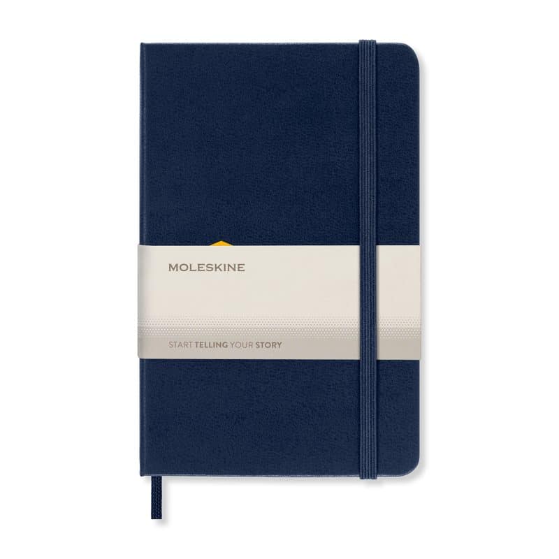 Custom Moleskine Hard Cover Ruled Pocket Notebook - Sapphire Blue - 2