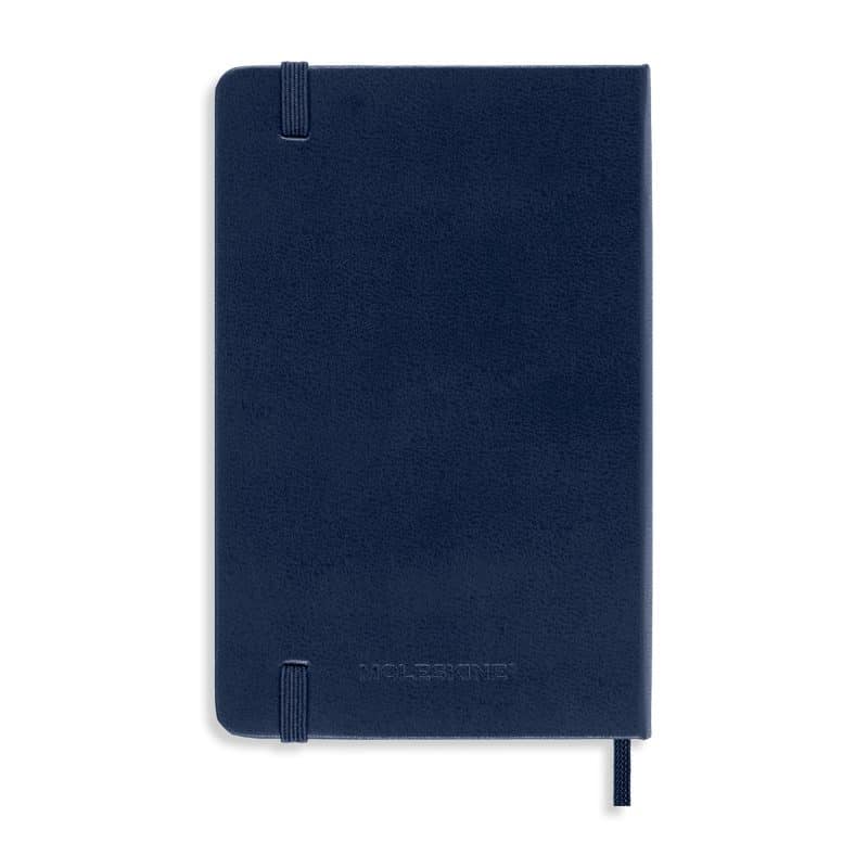 Custom Moleskine Hard Cover Ruled Pocket Notebook - Sapphire Blue - 4