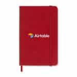 Custom Moleskine Hard Cover Ruled Pocket Notebook - Scarlet Red