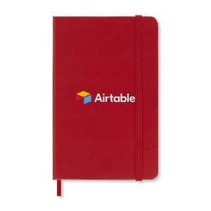 Custom Moleskine Hard Cover Ruled Pocket Notebook - Scarlet Red