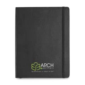 Custom Moleskine Hard Cover Ruled X-Large Notebook - Black