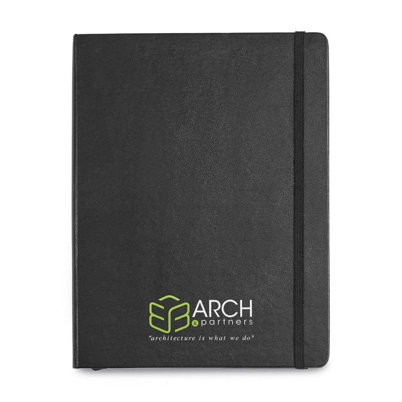 Custom Moleskine Hard Cover Ruled X-Large Notebook - Black