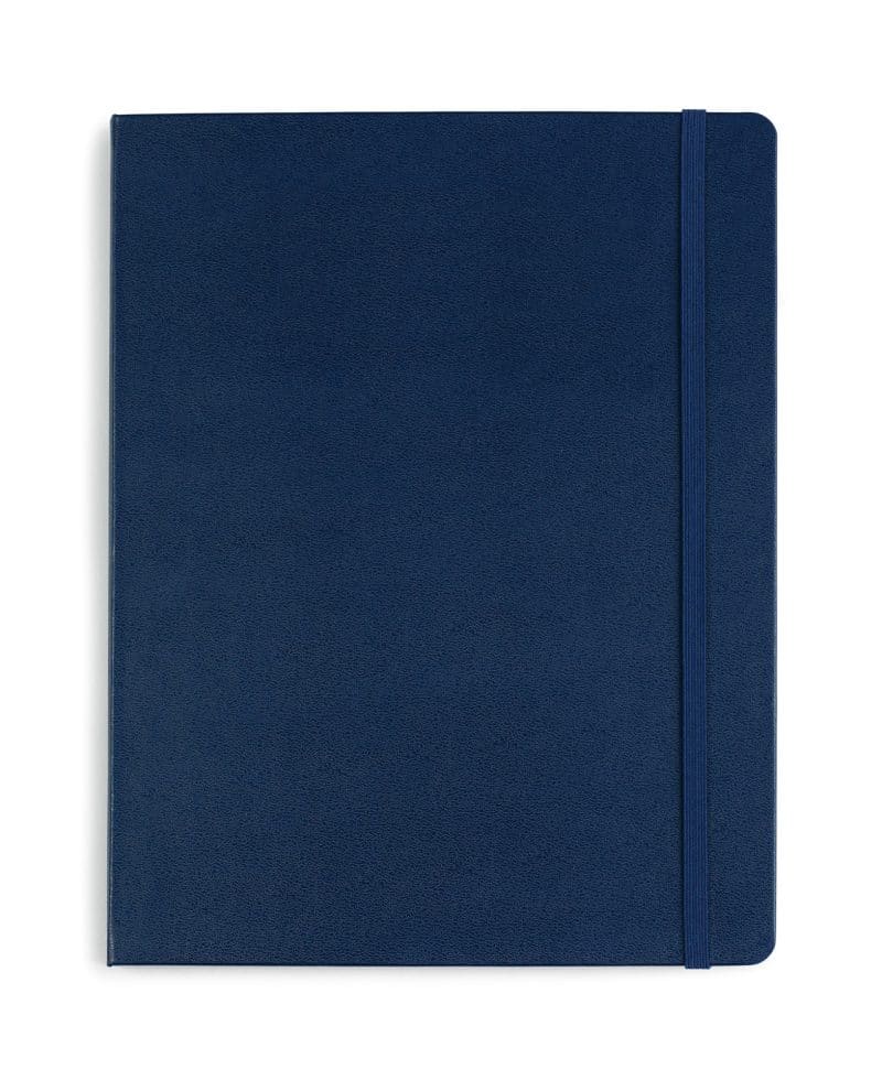 Custom Moleskine Hard Cover Ruled X-Large Notebook - Sapphire - 1