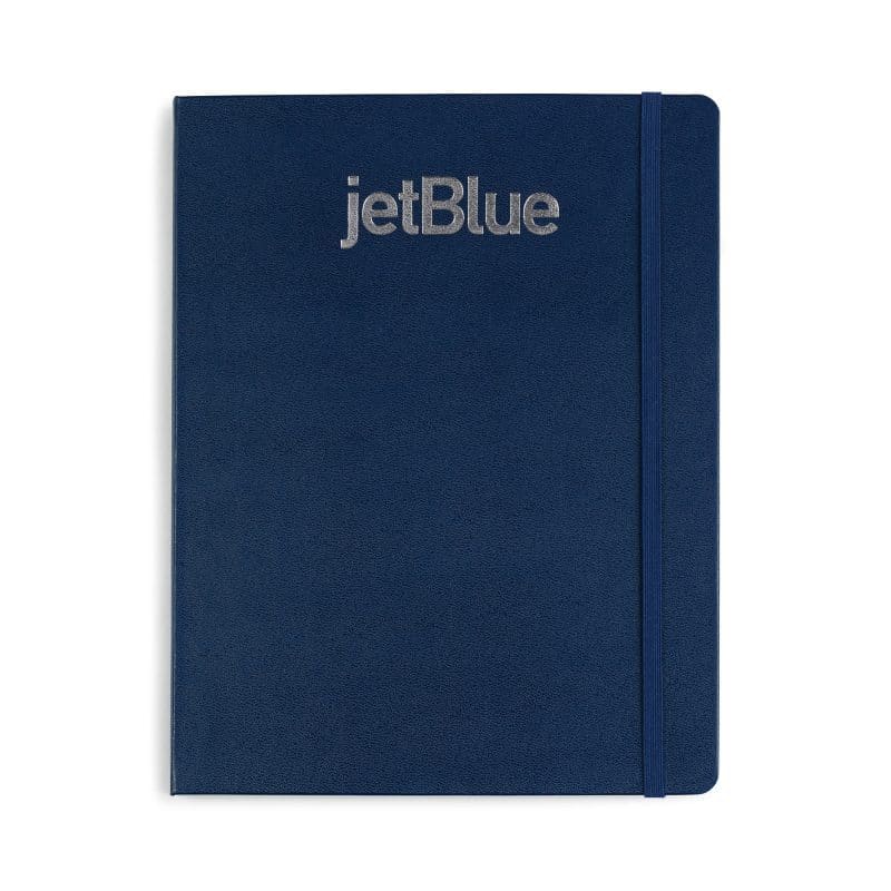 Custom Moleskine Hard Cover Ruled X-Large Notebook - Sapphire
