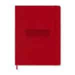 Custom Moleskine Hard Cover Ruled X-Large Notebook - Scarlet Red