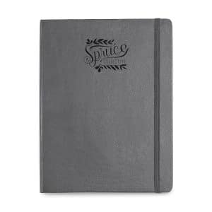 Custom Moleskine Hard Cover Ruled X-Large Notebook - Slate Grey