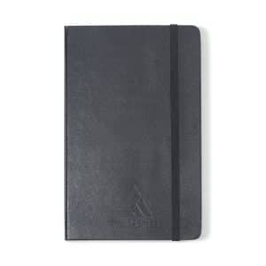 Custom Moleskine Hard Cover Squared Large Notebook - Black