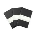 Custom Moleskine Large Cahier 3-Pack - Black - 1