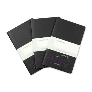 Custom Moleskine Large Cahier 3-Pack - Black