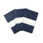 Custom Moleskine Large Cahier 3-Pack - Sapphire Blue - 1