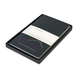 Custom Moleskine Large Cahier Gift Set - Black
