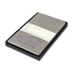 Custom Moleskine Large Cahier Gift Set - Pebble Grey