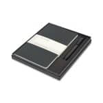 Custom Moleskine Large Cahier and GO Pen Gift Set - Black - 1