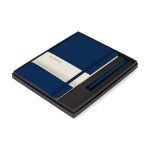 Custom Moleskine Large Notebook and GO Pen Gift Set - Navy Blue - Sapphire Blue - 1
