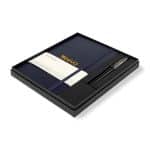 Custom Moleskine Large Notebook and Kaweco Pen Gift Set - Navy Blue