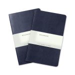 Custom Moleskine Large Volant 2-Pack - Navy Blue - 1