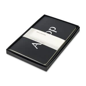 Custom Moleskine Large Volant Gift Set - Black