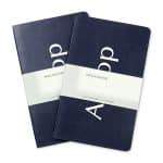 Custom Moleskine Large Volant and GO Pen Gift Set - Navy Blue-White - 2
