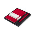 Custom Moleskine Medium Notebook and GO Pen Gift Set - Scarlet Red - 1