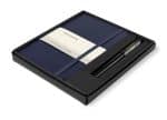 Custom Moleskine Medium Notebook and Kaweco Pen Gift Set - Navy Blue - 1
