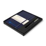 Custom Moleskine Medium Notebook and Kaweco Pen Gift Set - Navy Blue