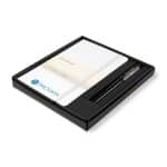 Custom Moleskine Medium Notebook and Kaweco Pen Gift Set - White