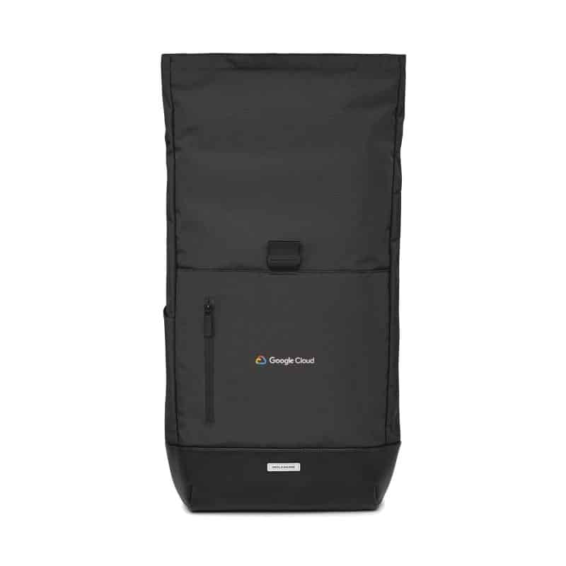 Custom Moleskine Metro Rolltop Backpack - Black - 3