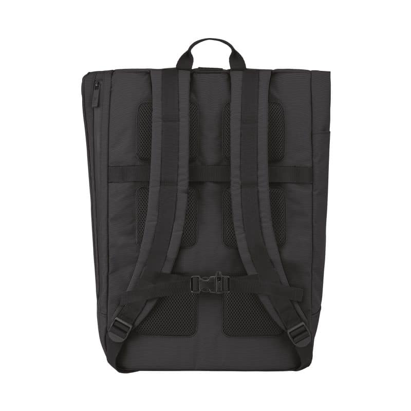 Custom Moleskine Metro Rolltop Backpack - Black - 4