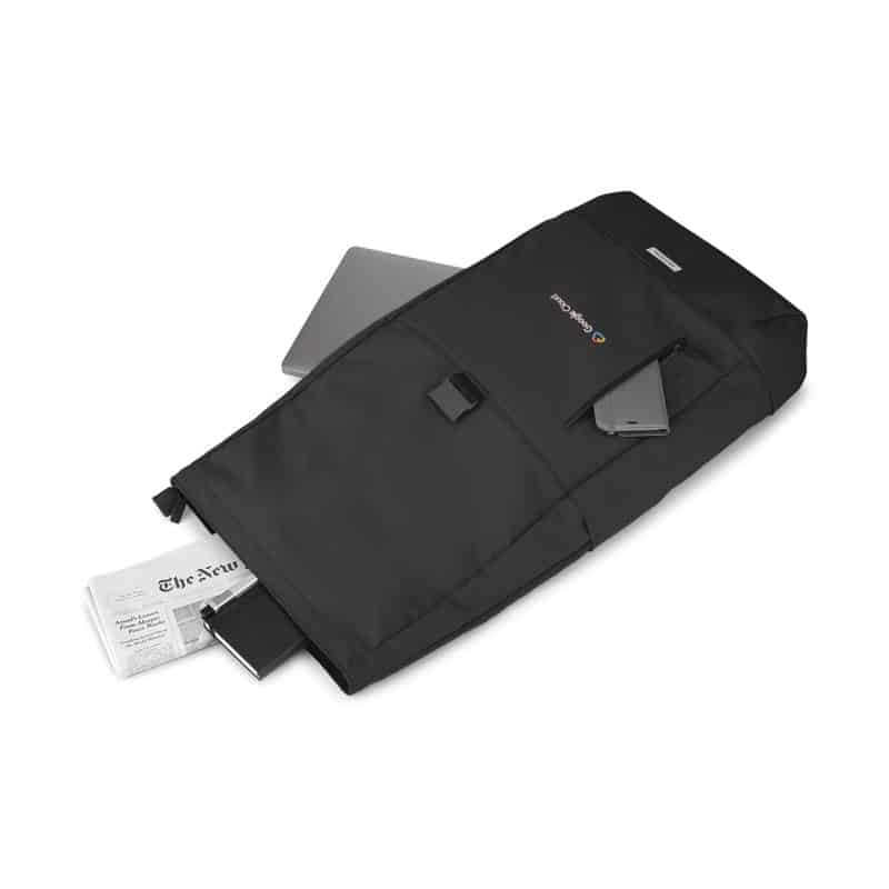 Custom Moleskine Metro Rolltop Backpack - Black - 7