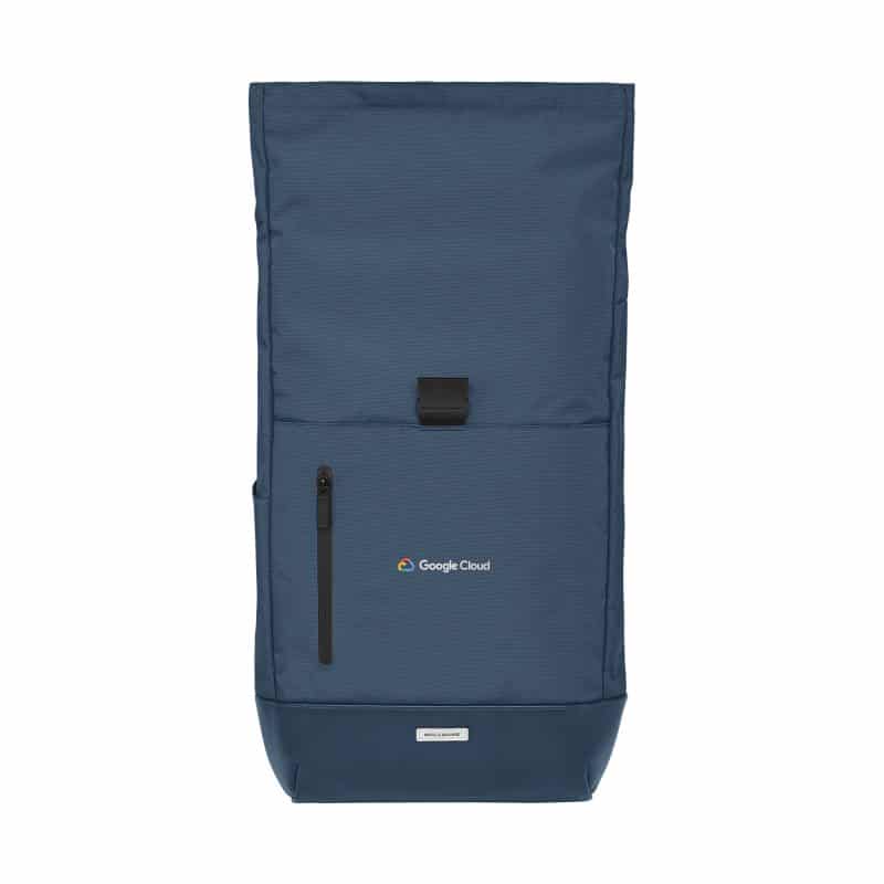 Custom Moleskine Metro Rolltop Backpack - Sapphire Blue - 5