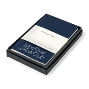 Custom Moleskine Pocket Cahier Gift Set - Sapphire Blue