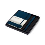 Custom Moleskine Pocket Notebook and GO Pen Gift Set - Sapphire Blue - Sapphire Blue - 1