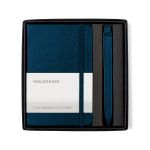 Custom Moleskine Pocket Notebook and GO Pen Gift Set - Sapphire Blue - Sapphire Blue - 4