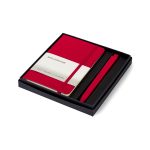 Custom Moleskine Pocket Notebook and GO Pen Gift Set - Scarlet Red - 1