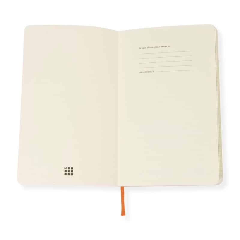 Custom Moleskine Precious & Ethical Vegan Soft Cover Ruled Large Notebook - Orange - 2