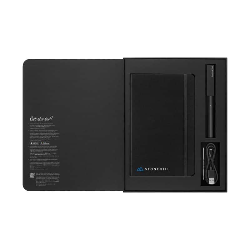 Custom Moleskine Smart Writing Set - Ruled Large - Black - 7
