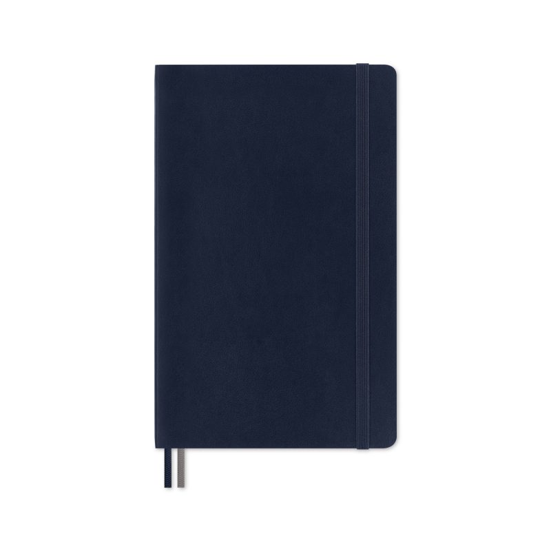 Custom Moleskine Soft Cover Ruled Large Expanded Notebook - Sapphire Blue - 1