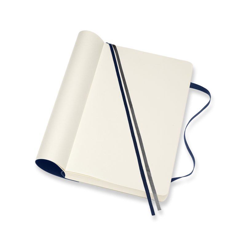 Custom Moleskine Soft Cover Ruled Large Expanded Notebook - Sapphire Blue - 2