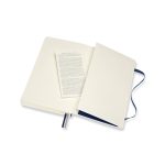 Custom Moleskine Soft Cover Ruled Large Expanded Notebook - Sapphire Blue - 3